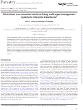 Cover page: Silviculture in an uncertain world: utilizing multi-aged management systems to integrate disturbance