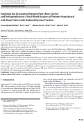 Cover page of Exploring the Association Between Heart Rate Control and Rehospitalization: A Real-World Analysis of Patients Hospitalized with Heart Failure with Reduced Ejection Fraction.