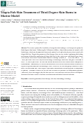 Cover page: Tilapia Fish Skin Treatment of Third-Degree Skin Burns in Murine Model