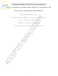 Cover page: Rates of adsorption and desorption: Entropic contributions and errors due to mean-field approximations