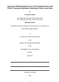 Cover page: Aggregate Relationships between Telecommunications and Travel: Structural Equation Modeling of Time Series Data