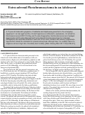 Cover page: Extra-adrenal Pheochromocytoma in an Adolescent