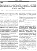 Cover page: Randomized Controlled Trial of 60 minutes for Health With Rapid Antiretroviral Therapy to Reengage Persons With HIV Who Are Out of Care.