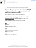 Cover page: How rice Glycogen Synthase Kinase-like 5 (OsGSK5) integrates salinity stress response to source-sink adaptation: A proposed model