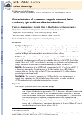 Cover page: Characterization of a new acne vulgaris treatment device combining light and thermal treatment methods