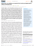 Cover page: Embryonic microRNAs are essential for bovine preimplantation embryo development