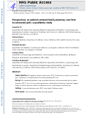 Cover page: Perspectives on Patient-Centered Family Planning Care from Incarcerated Girls: A Qualitative Study