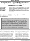 Cover page: Ready for Discharge? A Survey of Discharge Transition-of-Care Education and Evaluation in Emergency  Medicine Residency Programs