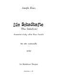 Cover page: Die Schadhafte