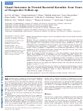 Cover page: Visual Outcomes in Treated Bacterial Keratitis: Four Years of Prospective Follow-upNatural History of Bacterial Keratitis