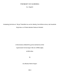 Cover page: Examining the Role an "Illegal" Identifier has on the Identity, Social Interactions, and Academic Experiences of Undocumented Latina/o Students