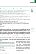 Cover page: Social determinants of health as drivers of fungal disease.