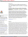 Cover page: Tracheostomy care quality improvement in low- and middle-income countries: A scoping review.