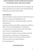 Cover page: Valvular calcification and risk of peripheral artery disease: the Multi-Ethnic Study of Atherosclerosis (MESA)