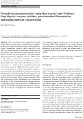 Cover page: Do herbivorous minnows have “plug-flow reactor” guts? Evidence from digestive enzyme activities, gastrointestinal fermentation, and luminal nutrient concentrations