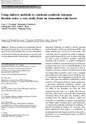 Cover page: Using indirect methods to constrain symbiotic nitrogen fixation rates: a case study from an Amazonian rain forest