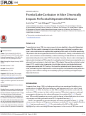 Cover page: Frontal Lobe Contusion in Mice Chronically Impairs Prefrontal-Dependent Behavior