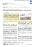 Cover page: Applicability of Tail Corrections in the Molecular Simulations of Porous Materials