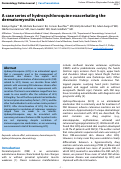 Cover page: A case series of hydroxychloroquine exacerbating the dermatomyositis rash