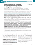 Cover page: Donor Perceptions and Preferences of Telemedicine and In-Person Visits for Living Kidney Donor Evaluation.