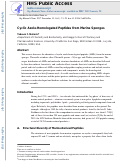 Cover page: Cyclic azole-homologated peptides from Marine sponges