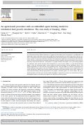 Cover page: An agent-based procedure with an embedded agent learning model for residential land growth simulation: The case study of Nanjing, China