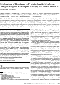 Cover page: Mechanisms of Resistance to Prostate-Specific Membrane Antigen–Targeted Radioligand Therapy in a Mouse Model of Prostate Cancer