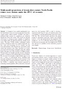 Cover page: Multi-model projections of twenty-first century North Pacific winter wave climate under the IPCC A2 scenario