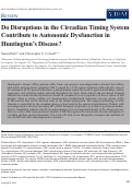 Cover page: Do Disruptions in the Circadian Timing System Contribute to Autonomic Dysfunction in Huntington's Disease?