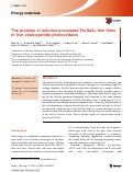 Cover page: The promise of solution-processed Fe2GeS4 thin films in iron chalcogenide photovoltaics