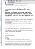 Cover page: Double somatic mismatch repair gene pathogenic variants as common as Lynch syndrome among endometrial cancer patients