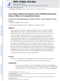 Cover page: Successful Criminal Prosecutions of Sex Trafficking and Sexual Abuse of Minors: A Comparative Analysis.