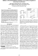 Cover page: Influence of Excitation/Inhibition Imbalance on Local Processing Bias in
Autism Spectrum Disorder