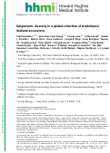 Cover page: Epigenomic Diversity in a Global Collection of Arabidopsis thaliana Accessions