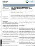 Cover page: Total synthesis, biological evaluation and biosynthetic re-evaluation of Illicium-derived neolignans.