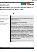 Cover page: Retrospective evaluation of acid–base analysis in dogs and cats with diabetic ketosis (2017–2021): 96 cases