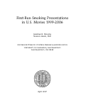 Cover page: First-Run Smoking Presentations in U.S. Movies 1999-2006