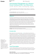 Cover page: Neurosurgical Management of a Thoracic Dorsal Arachnoid Web: Case Illustration