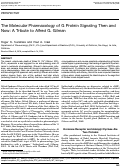 Cover page: The Molecular Pharmacology of G Protein Signaling Then and Now: A Tribute to Alfred G. Gilman.