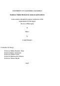 Cover page: Nonlinear Modal Methods for Analysis and Synthesis