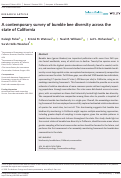 Cover page: A contemporary survey of bumble bee diversity across the state of California