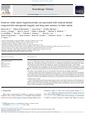 Cover page: Posterior white matter hyperintensities are associated with reduced medial temporal lobe subregional integrity and long-term memory in older adults