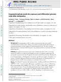 Cover page: Organophosphate pesticide exposure and differential genome-wide DNA methylation