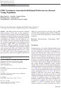 Cover page: P.1.a.013 PER 3 gene variation is not associated with diurnal preference in a Korean young population