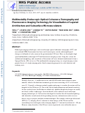 Cover page: Multimodality endoscopic optical coherence tomography and fluorescence imaging technology for visualization of layered architecture and subsurface microvasculature.