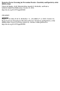 Cover page: Protective Factor Screening for Prevention Practice: Sensitivity and Specificity of the DESSA-Mini