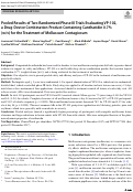 Cover page: Pooled Results of Two Randomized Phase III Trials Evaluating VP-102, a Drug-Device Combination Product Containing Cantharidin 0.7% (w/v) for the Treatment of Molluscum Contagiosum