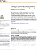 Cover page: Uncovering precision phenotype-biomarker associations in traumatic brain injury using topological data analysis