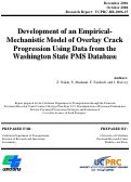 Cover page: Development of an Empirical-Mechanistic Model of Overlay Crack Progression using Data from the Washington State PMS Database