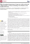 Cover page: High-Throughput Sequencing of Grapevine in Mexico Reveals a High Incidence of Viruses including a New Member of the Genus Enamovirus.